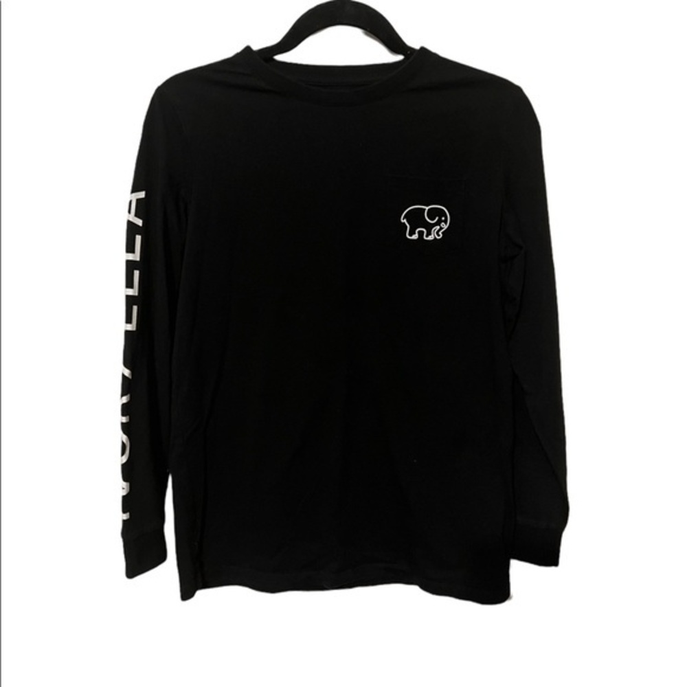 Ivory Ella Black Long Sleeve Shirt 100% Cotton Size Small